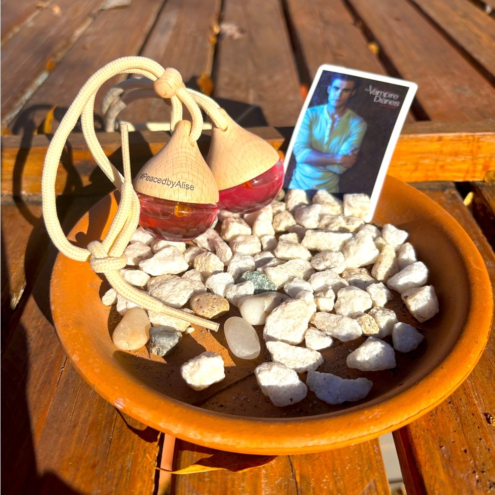 Stefan diffuser w/Free Charm- blood🩸drop hanger OR clip-on diffuser refillable